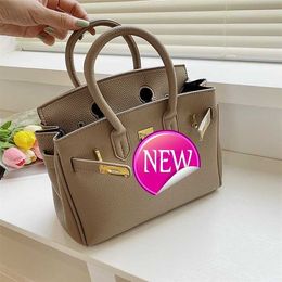 AAbirdkin Designer Totes Bag Autumn/winter Litchi Pattern Large Capacity Handbag Soft Leather Bag for Women MDC5