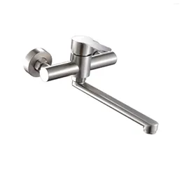 Kitchen Faucets Long Spout Reach Durable Modern Stainless Steel Tap Faucet For Pool Restaurant Balcony