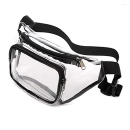 Waist Bags Unisex Clear Fanny Pack With Adjustable Strap Casual Crossbody Bag Waterproof Versatile Pouch Festival Sports Games