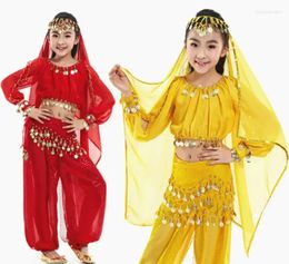 Stage Wear Style Kids Belly Dance Costume Oriental Costumes Dancer Clothes For 5pcs/set