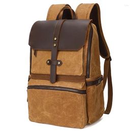 Backpack Digital Camera Bags For Men Canvas Backpacks Vintage Travel Briefcase Laptop Bag School College Students