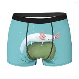 Underpants Axolotl On A Mossball Homme Panties Man Underwear Ventilate Shorts Boxer