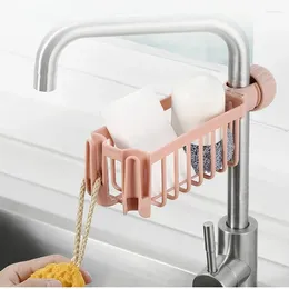 Kitchen Storage Faucet Sink Basket Rack Drain Sponge Holder Shelf Organiser Bathroom Drying Hanging Accessories For Cleaning Cloth