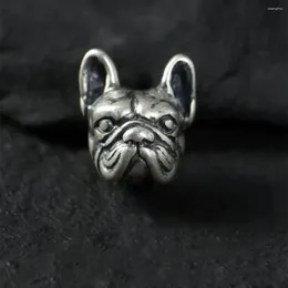 Stud Earrings Exquisite Silver Color Shar Pei Dog Fashion Hip Hop Animal Men And Women Retro Fun Punk Jewelry Gift