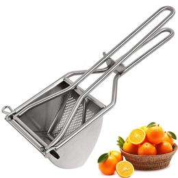 Potato Ricer Heavy Duty Stainless Steel Potato Masher and Ricer Kitchen Tool Press and Mash For Perfect Mashed Potatoes 240130
