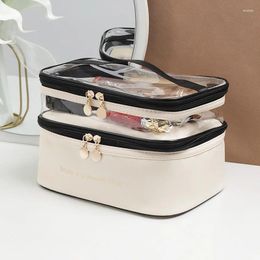 Cosmetic Bags Portable Makeup Bag Large Capacity Travel Storage Toiletry Waterproof Transparent Cosmetics