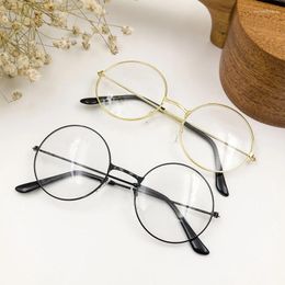 Sunglasses Vintage Round Frame Anti-Blue Radiation Glasses Women Blue Light Blocking Ultralight Men Eyewear Computer Eyeglasses