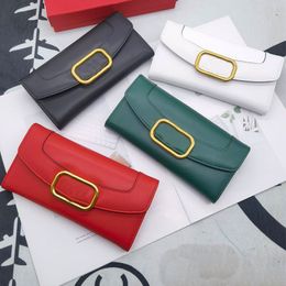 Quality Fashion High Flip Wallet Purse Designer Womens Leather Clutch Bag Classic v Letter Zero Wallets Square Coin Card Handbag Luxury