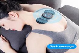New Portable Mini Electric Neck Cervical Massager Stimulator Back Thigh Massager Pain Relief Massage Patch Intelligent Wireless3284793