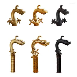Bathroom Sink Faucets Dual Holder Single Hole Basin Mixer European Style Retro Faucet And Cold Water Brass J14010