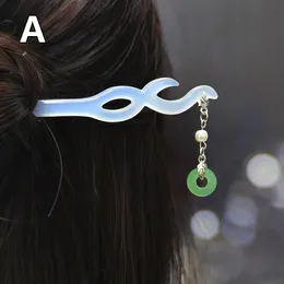 Hair Clips Chinese Style Tassel Stick Vintage Hanfu Pearl Fork Acetate Chopsticks Women Jewellery Accessory Hairpin