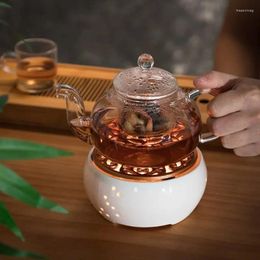 Teaware Sets Ceramic Candle Heater Tea Pot Heating Base Maker Filter Teapot Kettle Boiled Flower Heated Warmer Wine