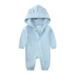 Baby Winter Clothes born Bear Jumpsuit For Girls From 0 To 6 12 18 24 Months Stuff Kids Overalls Cotton Boys Outfit Bodysuits 240118