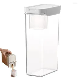 Storage Bottles Jars With Lids Transparent Kitchen Box For Grain Reusable Cereal Dispenser Measuring Cups Stackable
