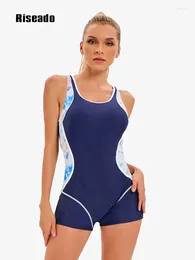 Women's Swimwear Splice One Piece Swimsuits Sports Surf Women Rashguard Competition Swimming Bathing Suits Racerback Boyleg