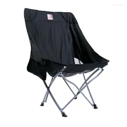 Camp Furniture Portable Camping Chair Seat Folding Rocking Moon Aluminium Deckchair For Fishing Garden Sun Lounger