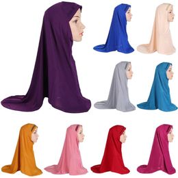 Ethnic Clothing One Piece Muslim Women Amira Hijab Scarf Headscarf Wrap Full Cover Islamic Shawl Turban Khimar Arab Veil Headwear Ramadan