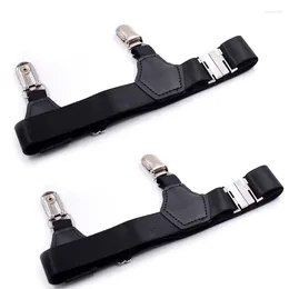 Belts 2Pcs/Set Socks Garters Belt Suspenders Adjustable Non-slip Clips For Men Women Dropship