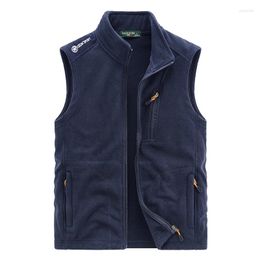 Men's Vests 2024 Spring And Autumn Sweater Vest Fleece Outdoor Sports Work Jacket Tops Coat Clothes