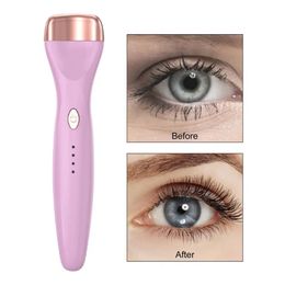 Electric Heated Eyelash Curler Eyelashes Curls Thermal Eyelash Curler Temperature Control Charging Mini Long Lasting Makeup Tool 240119