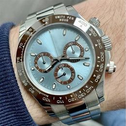 Mens Watch Designer Erkekler Seramik Çember Kutu Su Geçirmez Tasarımcı ile Otomatik Mekanik Hareket Saatler Paslanmaz Çelik Kayış Orologio Di Lusso Montre