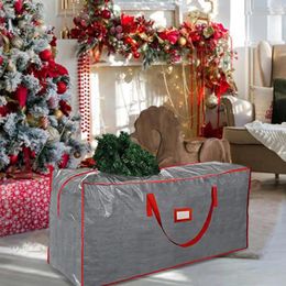 Storage Bags Christmas Tree Bag Breathable With Handles Wheels Large Capacity Dual Zippers Moisture-proof Organiser