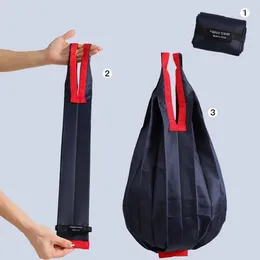 Shopping Bags Reusable Large Portable Eco-Friendly Foldable Shoulder Bag Handbag Pocket Totes Folding Grocery Pouches