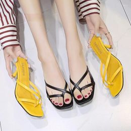 Sandals 2024 Women Cute Sweet Comfortable Light Weight Summer High Heel Sandalen Dames Lady Casual