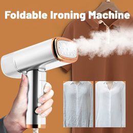 Portable Mini Steam Iron For Clothes Foldable Handheld Electric Ironer Wet Dry Garment Steamer Ironing Machine Travel Home 240131