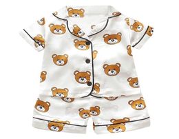 Pyjamas set for children Summer 2019 Boys Girls Kids home Clothing Cartoon short Sleeve baby Sleepwear Suit Children039s Day gi1103251