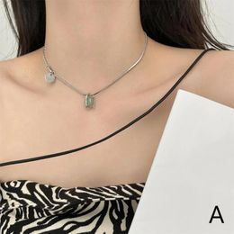 Pendant Necklaces Stone Bead Choker Jewellery Accessories Stainless Steel Material