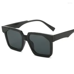 Sunglasses Oversized Square Jelly Colour Women Fashion Brand Designer Shades UV400 Flat Top Men Rivets Sun Glasses