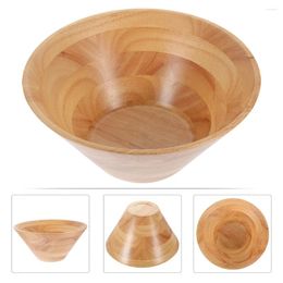 Dinnerware Sets Natural Wooden Bowl Large Capacity Serving Lightweight Salad Fruits