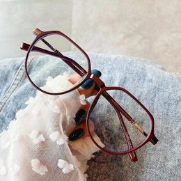 Sunglasses Frames Polygon Shape Computer Glasses Vintage Style Blue Light Blocking Transparent Men's Fashion Female Glass