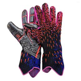 Cycling Gloves Goalie Latex Goalkeeper Anti- Football Glove Finger Protection Red No.8