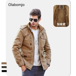 Men's Hoodies Sweatshirts New winter clothing with cashmere to keep warm and cold proof mens casual coat