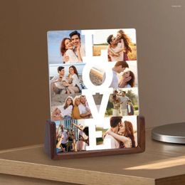 Frames Personalized Love Po Collage For Boyfriend Husband Wedding Anniversary Gift Custom Print Acrylic Picture Frame