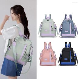 School Bags Fashion Anti-Theft Backpack Women Casual For Teenage Girl Multi-Function Shoulder Bag Oxford Travel Rucksack