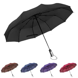 Umbrellas Ten-Bone Fully Automatic Men'S And Women'S With Uv Protection Sun U50 Dual-Purpose Business Umbrella