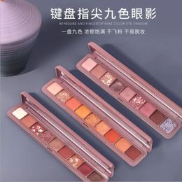 9 Colors Glitter Galaxy Eyeshadow Mashed Potato Matte Smoky Palette Shimmer Pigment Eye Shadow Shine Diamond Kit T0178 240123