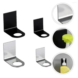 Liquid Soap Dispenser 4 Pcs Bottle Rack Bathroom Shower Gel Stand Space Aluminium Punch-free Storage