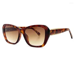 Sunglasses 2024 Retro Square Women Big Frame Sun Glasses For Vintage Shades UV400 Tendy Eyewear