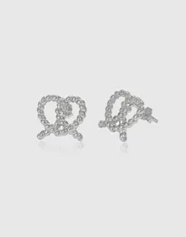 Stud Earrings Karloch S925 Pure Silver Ear Studs For Female Personality Love Design Line Sense Minimalist Style Student