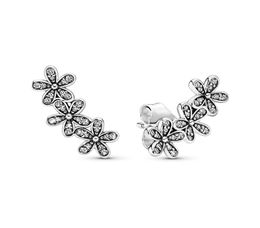 ALE 925 Sterling Silver Dazzling Daisy Flower Stud Earrings Women039s Luxury Fashion Jewelry Designer Earrings with Charmes Ori7183222