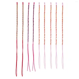 Link Bracelets 9Pcs Brazilian Wire Braid Handmade Ethnic Multicoloured #