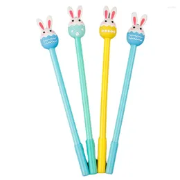 Pcs Cartoon Cute Pet Silicone Gel Pens Set Lovely Lollipop Long-eared Signature Quick-drying Learning Supplies