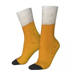 Men's Socks Beer Glass Men Women Windproof Novelty Spring Summer Autumn Winter Stockings Gift