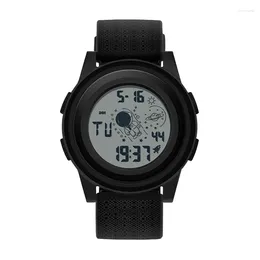 Wristwatches Sports Waterproof Multi Functional Watch For Men Fashion Casual Daily Black Colour Boy's