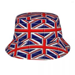 Berets Union Uk Flag Bucket Hat Beach Hatwear Accessories United Kingdom Fishing For Outdoor Women Ispoti Lightweight