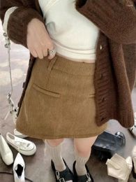 Skirts Korean Outfits Vintage Mini Skirt Women Harajuku Grunge High Waist Aesthetic Fashion Causal Summer Clothes
